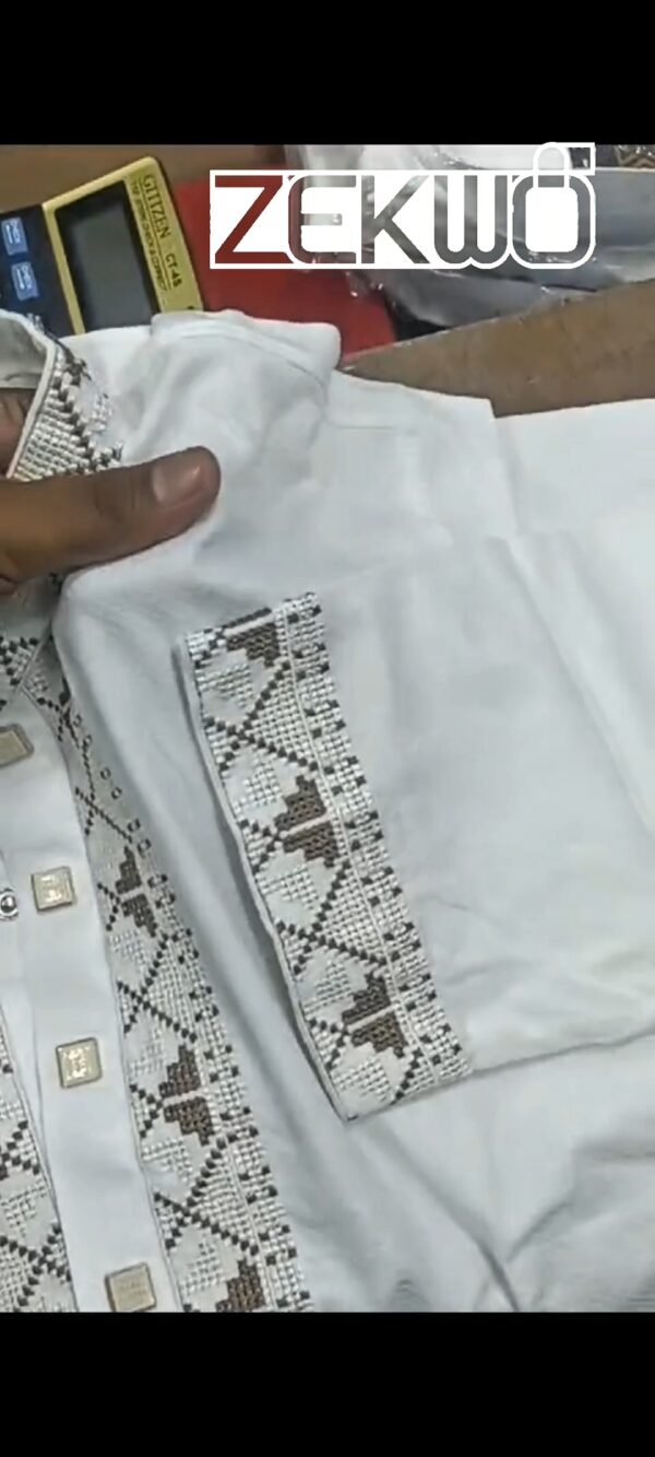Eid Collection 2025: Premium Embroidered Punjabi-Marham - Image 4