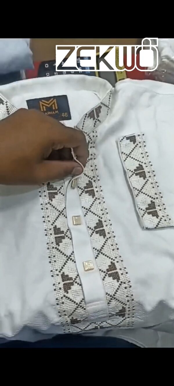 Eid Collection 2025: Premium Embroidered Punjabi-Marham - Image 2