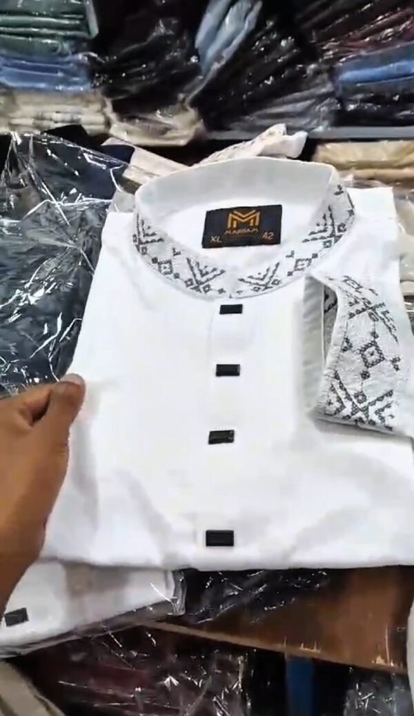 Eid Collection 2025: Premium Embroidered Punjabi-Marham - Image 4